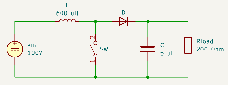 Boost Converter Schematic